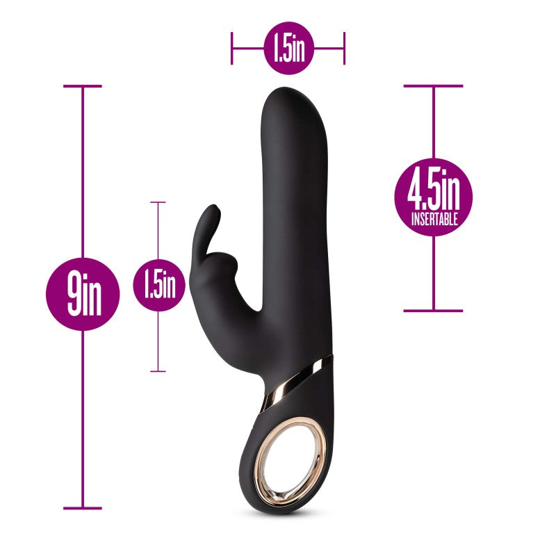 Lush Victoria - Black 22.9 cm (9) USB Rechargeable Rabbit Vibrator