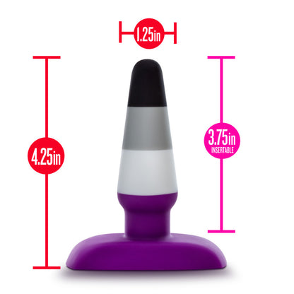 Avant Pride P7 - Ace - Coloured 10.8 cm Butt Plug