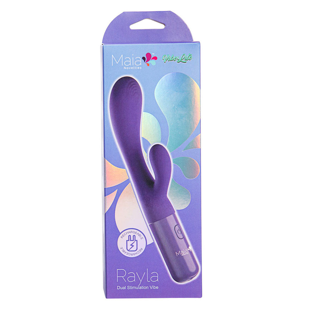 Maia RAYLA - Purple 17.8 cm USB Rechargeable Rabbit Vibrator