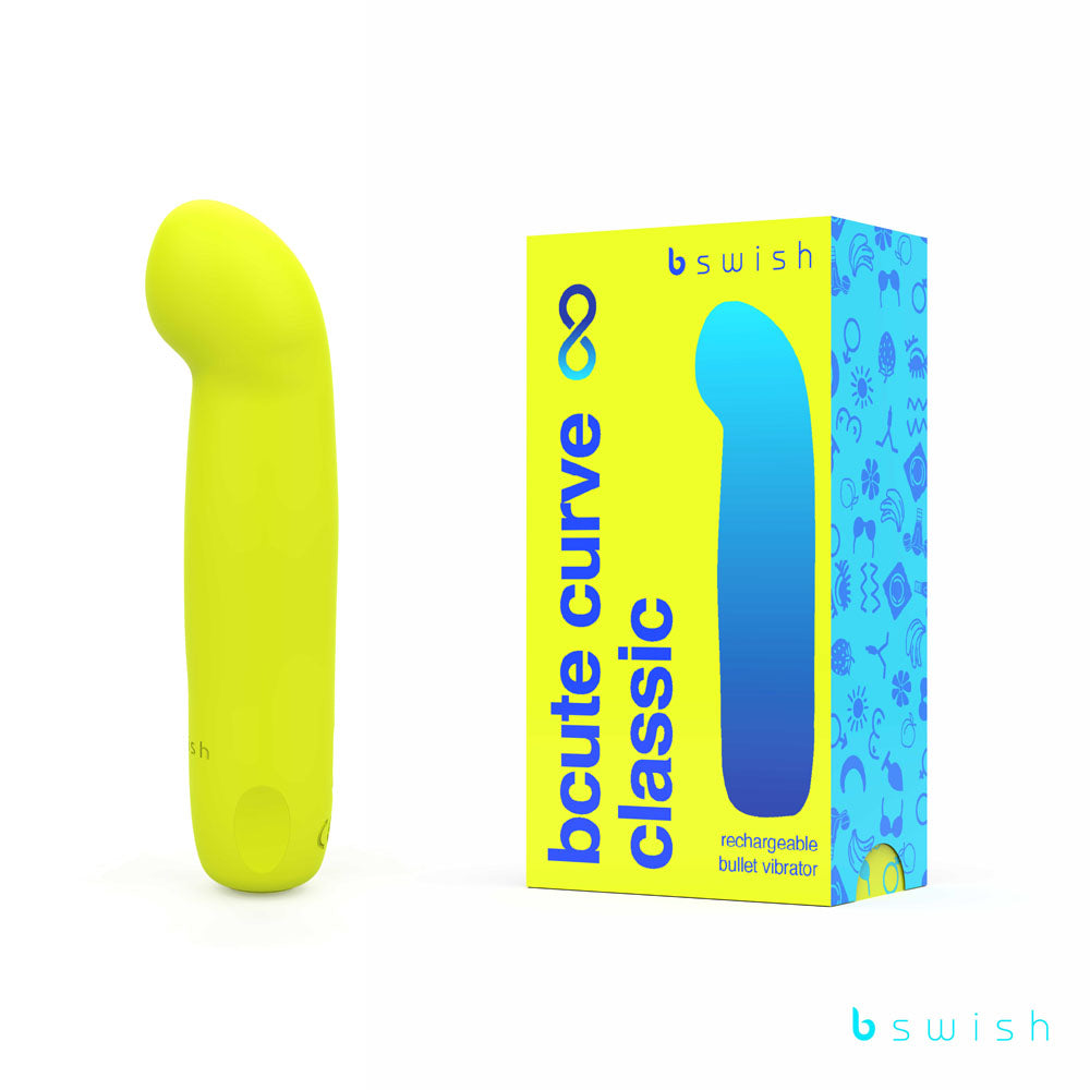 Bcute Curve Infinite Classic - Citrus Yellow - Yellow 10 cm USB Rechargeable Vibrator