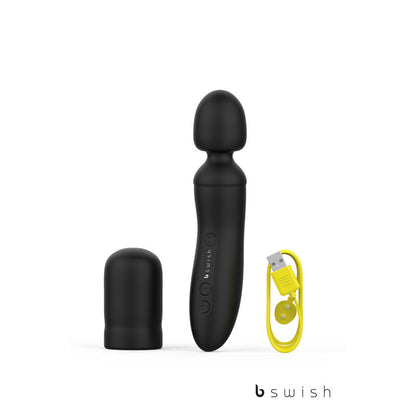 Bthrilled Premium - Noir�������������� - Black 21 cm USB Rechargeable Massage Wand