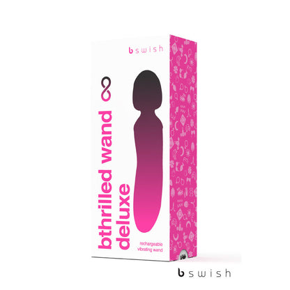 Bthrilled Premium - Noir�������������� - Black 21 cm USB Rechargeable Massage Wand