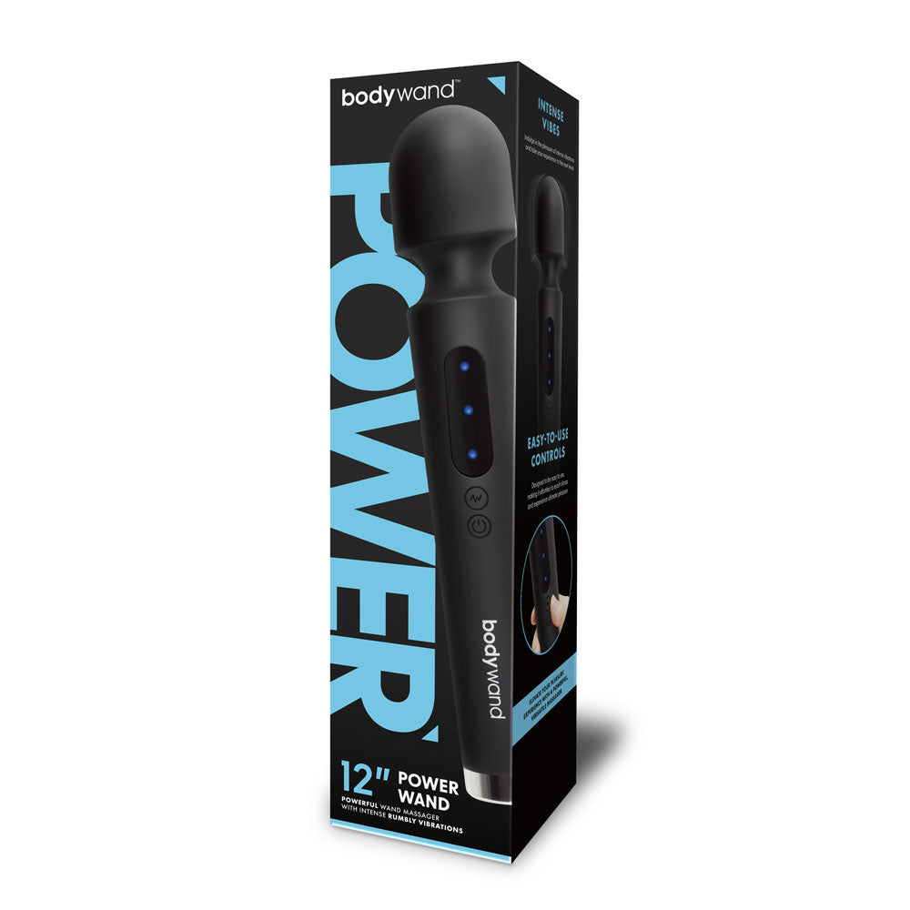 Bodywand 12 Power Wand - Black - Black 30.5 cm USB Rechargeable Massager Wand