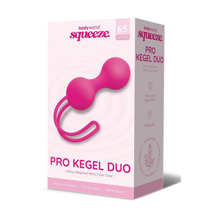 Bodywand Squeeze Pro Kegel Duo - Pink Kegel Balls - 65 grams