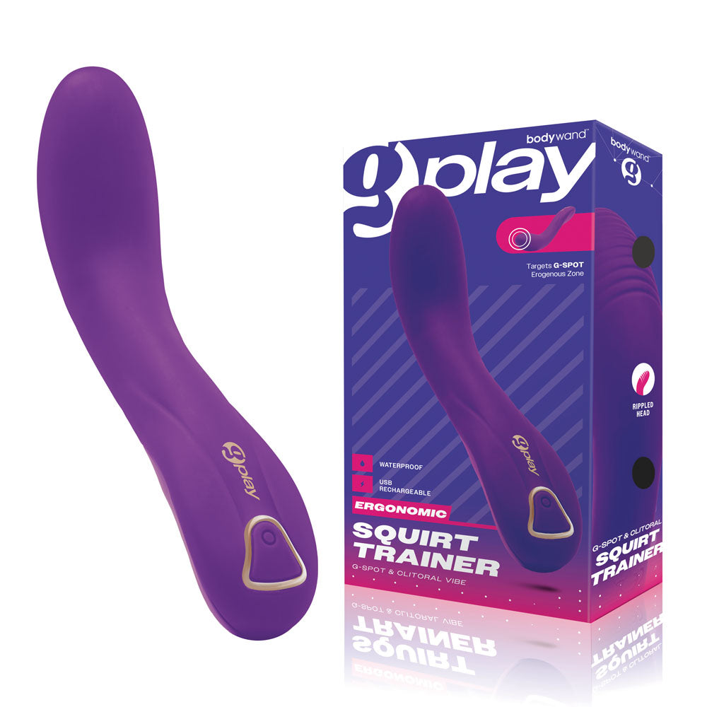 Bodywand G-Play Ergonomic Squirt Trainer - Purple 19 cm USB Rechargeable Vibrator