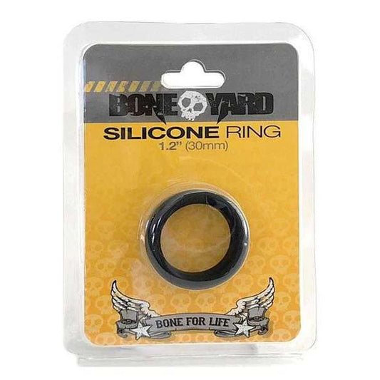 Boneyard Silicone Ring 30mm - Black 30 mm Cock Ring