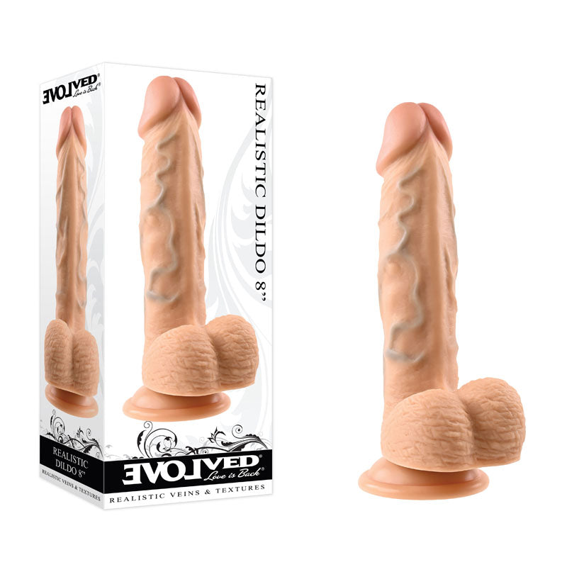 Evolved REALISTIC DILDO 8 LIGHT - Flesh 21 cm Dong