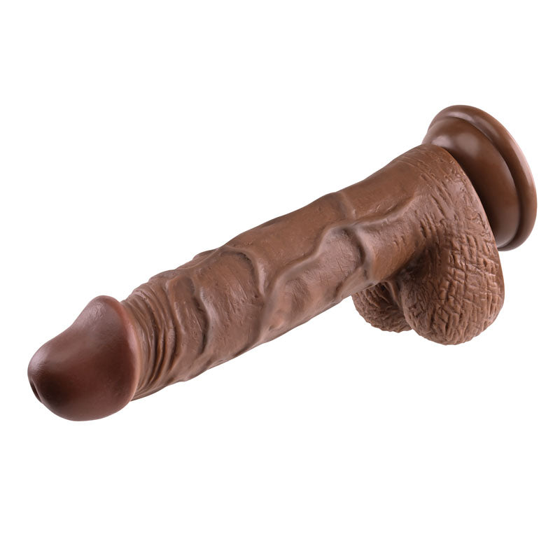 Evolved REALISTIC DILDO 8 DARK - Brown 21 cm Dong