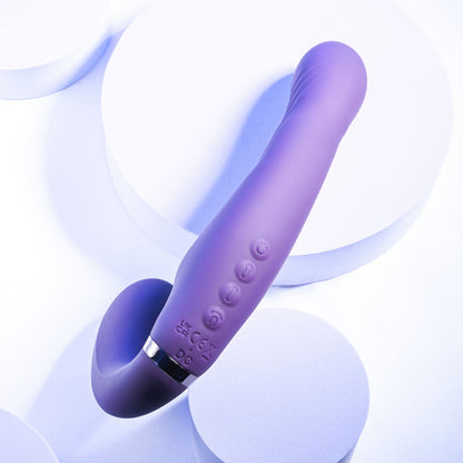 Evolved SHARE THE LOVE - Purple 22.9 cm USB Rechargeable Inflatable Strapless Strap-On