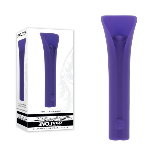 Evolved FULL COVERAGE - Purple 11.9 cm USB Rechargeable Bullet