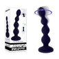 Evolved PLEASURE ORBIT - Navy Blue 17.8 cm USB Rechargeable Twirling & Vibrating Anal Beads wit