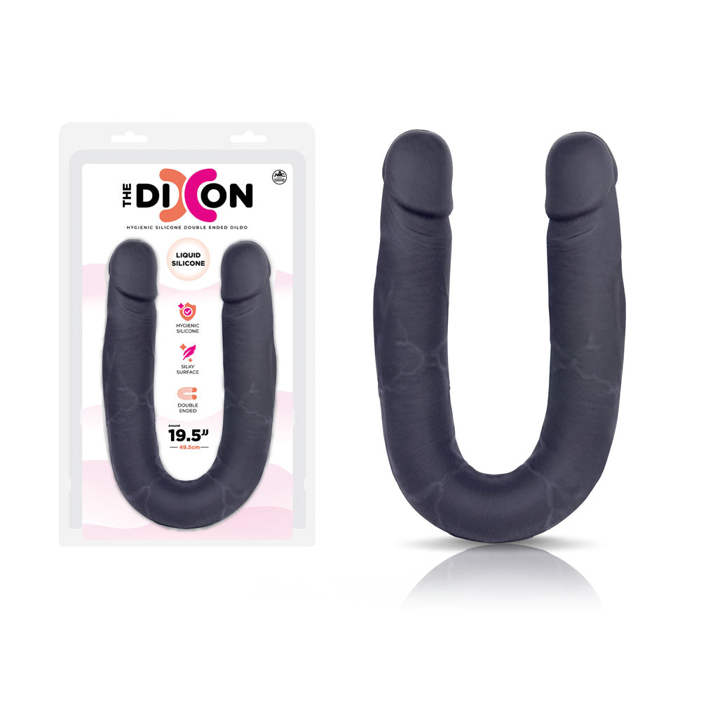 The Dixon - Black - Black 50 cm Silicone Double Dong