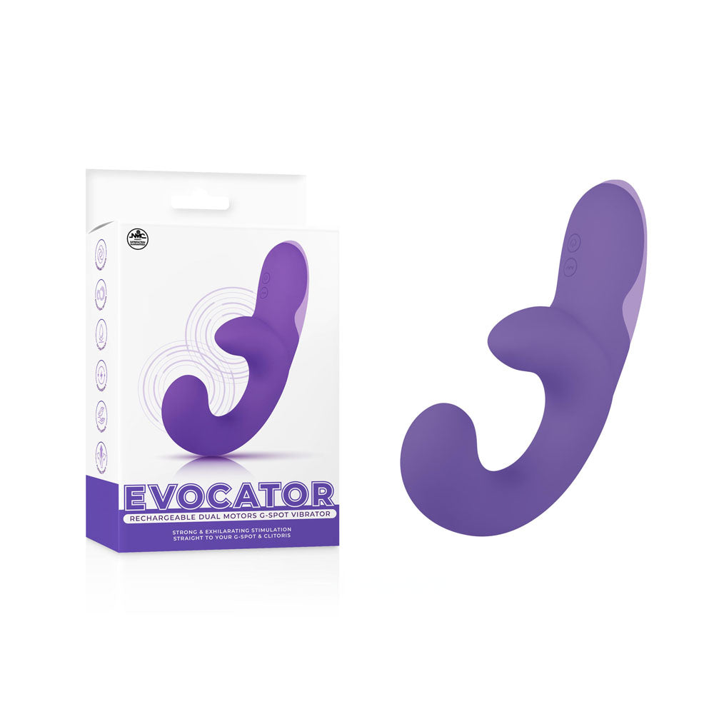 Evocator - Purple - Purple USB Rechargeable Dual Motor G-Spot Vibrator