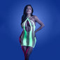 GLOW SYNTHESIZE Seamless Keyhole Dress - 1Size - Glow In Dark Green - One Size