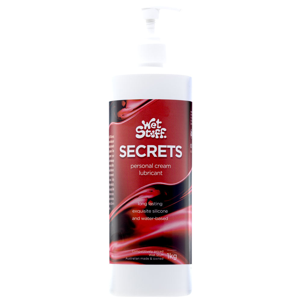 Wet Stuff Secrets - 1kg Bottle - Hybrid Lubricant - 1 kg Pump Bottle