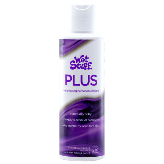 Wet Stuff Plus - 270g Disk - Water Based Lubricant - 270 grams Bottle