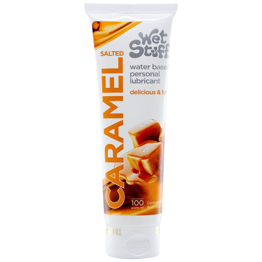 Wet Stuff Salted Caramel - 100g Tube - Salted Caramel Flavoured Water Based Lubricant - 100 gra