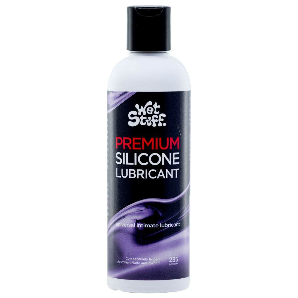 Wet Stuff Premium - 235g Disk Top - Silicone Lubricant - 235 gram Bottle