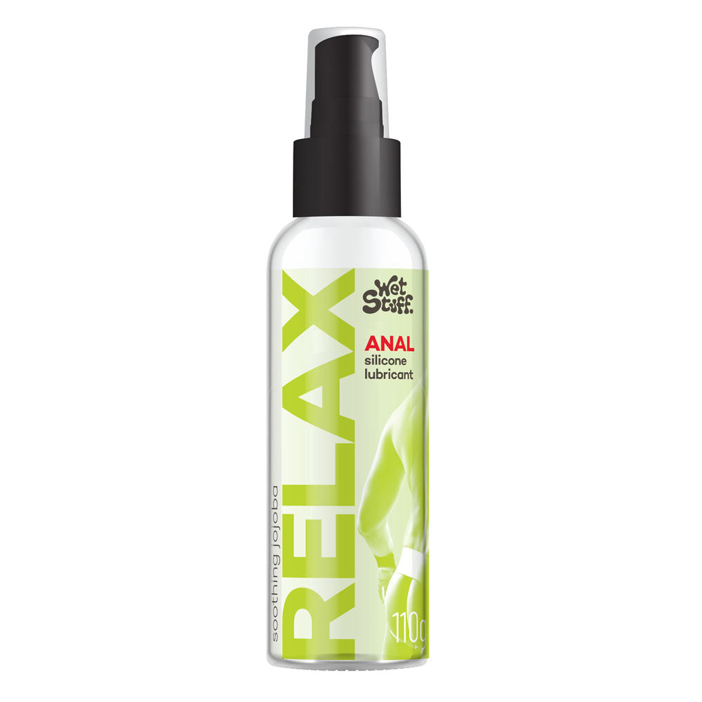 Wet Stuff Relax - 110g Pump - Anal Silicone Lubricant - 110 gram Pump Bottle