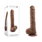 Gender X 10 FLEXSKIN POSEABLE TRUE FEEL - Dark - Brown 29.2 cm Poseable Dong