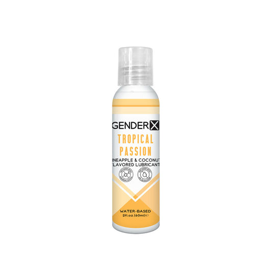 Gender X TROPICAL PASSION Flavoured Lube - 60 ml - Pineapple & Coconut Flavoured Water Based Lu