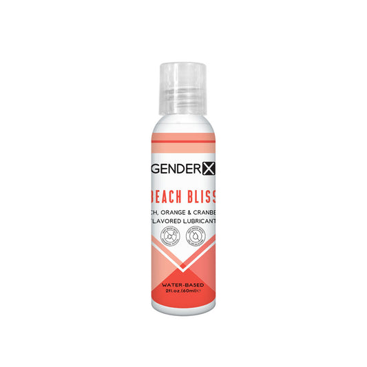 Gender X BEACH BLISS Flavoured Lube - 60 ml - Peach, Orange & Cranberry Flavoured Water Based L