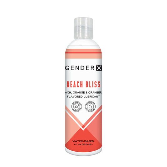 Gender X BEACH BLISS Flavoured Lube - 120 ml - Peach, Orange & Cranberry Flavoured Water Based