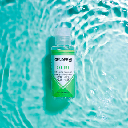 Gender X SPA DAY Flavoured Lube - 60 ml - Mint, Lime & Cucumber Flavoured Water Based Lubricant