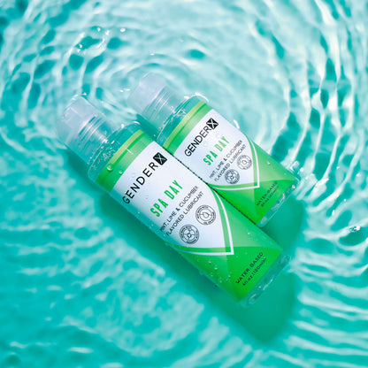 Gender X SPA DAY Flavoured Lube - 60 ml - Mint, Lime & Cucumber Flavoured Water Based Lubricant