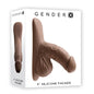 Gender X 4 SILICONE PACKER DARK - Brown 10 cm Packer