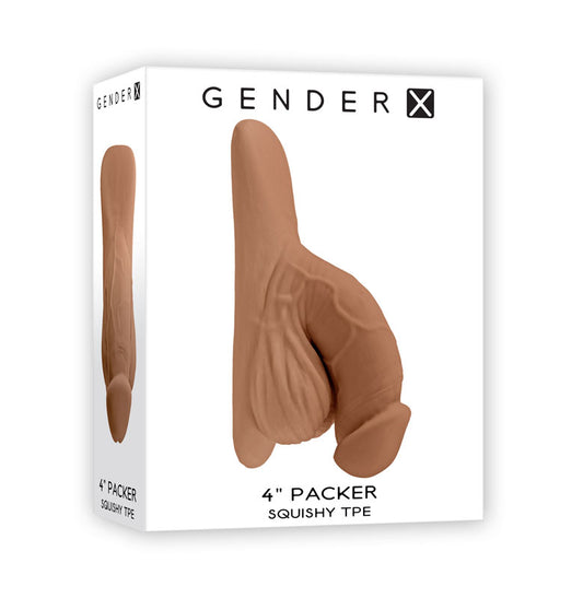 Gender X 4 PACKER - Medium - Tan 10 cm Packer