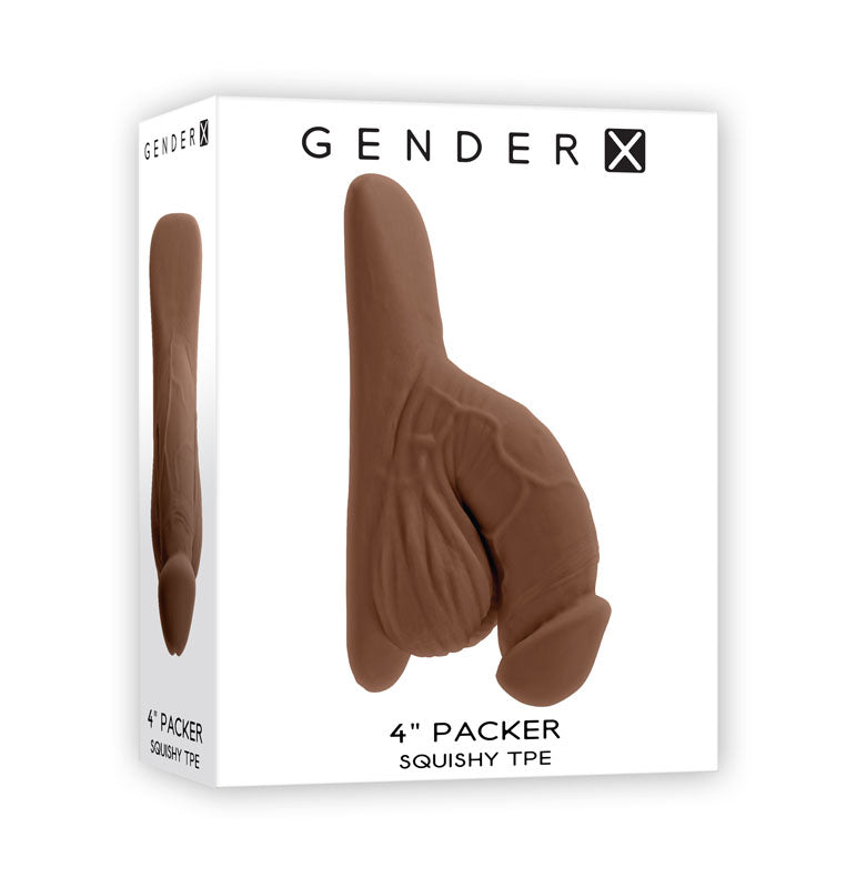 Gender X 4 PACKER - Dark - Brown 10 cm Packer