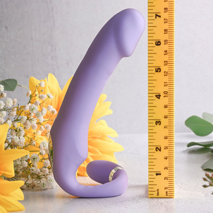 Gender X ORGASMIC ORCHID - Lilac 19 cm USB Rechargeable Strapless-Strap-On