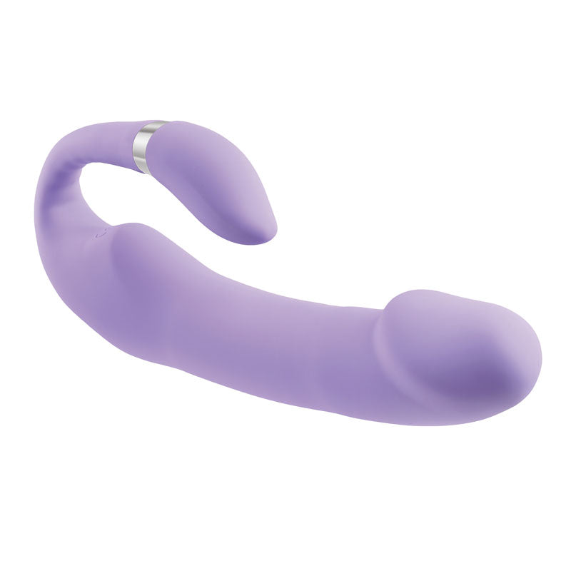 Gender X ORGASMIC ORCHID - Lilac 19 cm USB Rechargeable Strapless-Strap-On