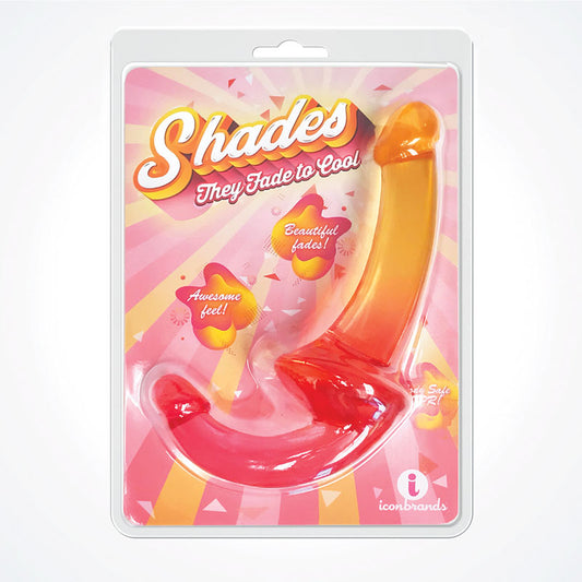 Shades 9.5 Strapless Double Dong - Pink/Orange 24 cm Double Dong