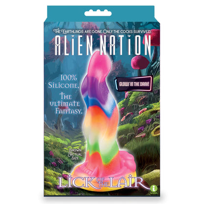 Alien Nation - Lick Of The Lair - Glow in Dark Rainbow 17.8 cm Fantasy Dong