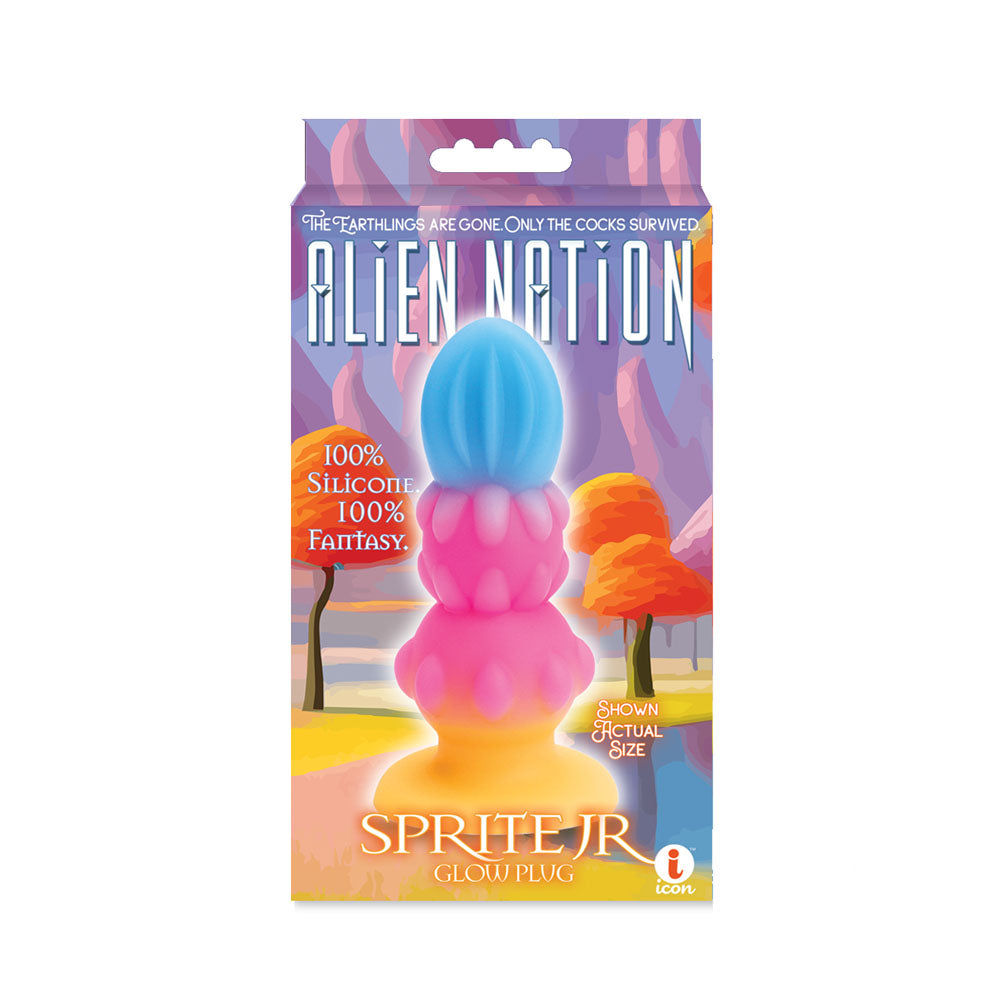 Alien Nation - Sprite Jr. - Glow in Dark Coloured 10.8 cm Fantasy Anal Plug