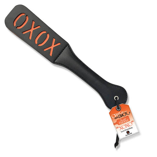 The 9s Orange Is The New Black, Slap Paddle XOXO - Black Paddle