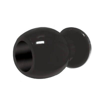 The 9s Port Hole, Hollow Butt Plug - Black Hollow Butt Plug