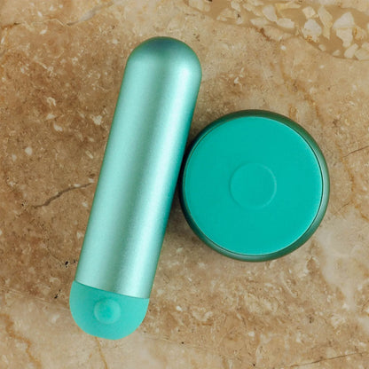 JimmyJane Mini Chroma - Teal - Teal 7.8 cm USB Rechargeable Bullet with Wireless Remote