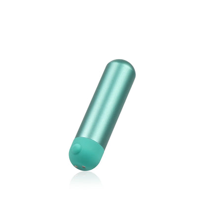 JimmyJane Mini Chroma - Teal - Teal 7.8 cm USB Rechargeable Bullet with Wireless Remote