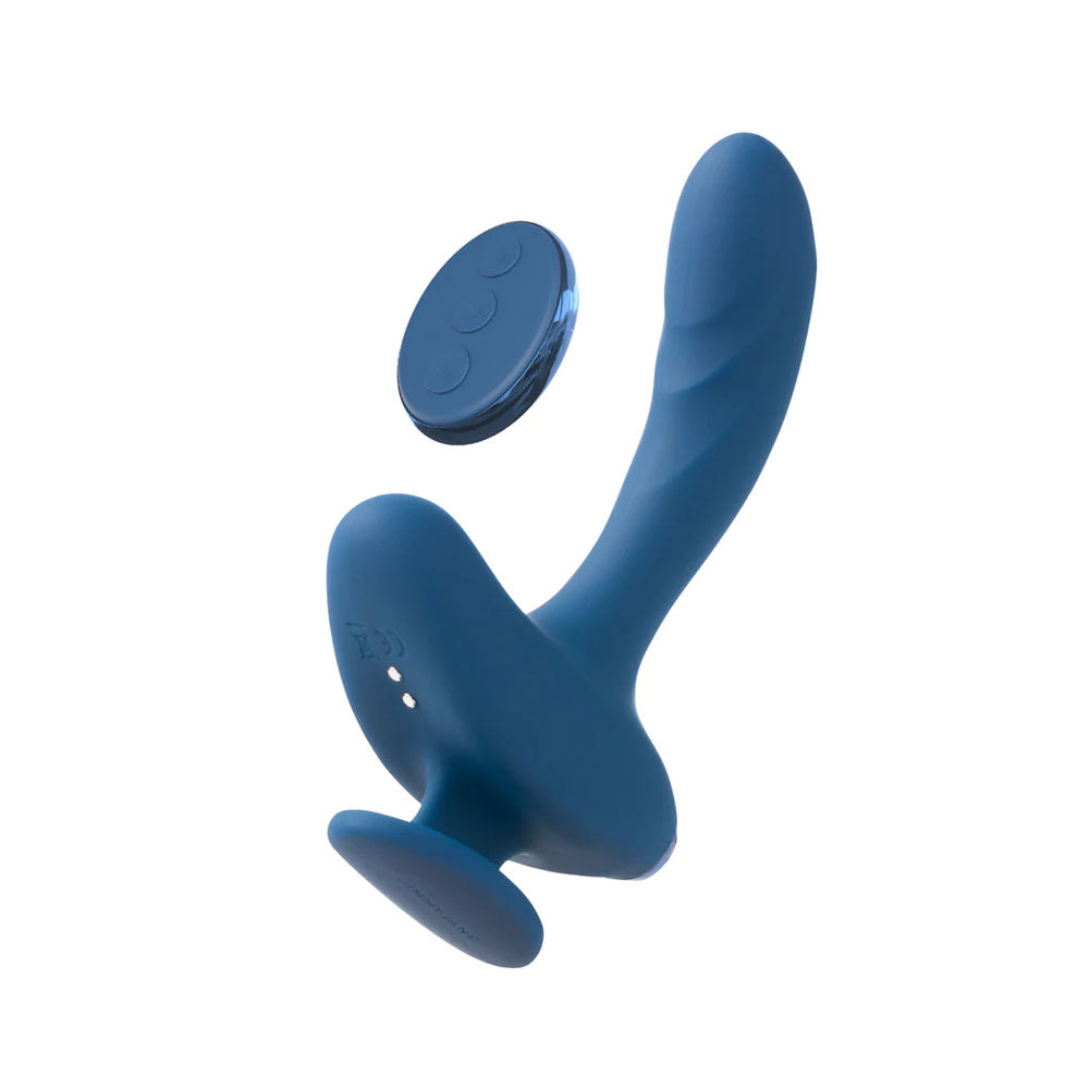 JimmyJane Solis Kyrios - Blue USB Rechargeable Prostate Massager with Remote