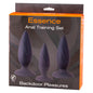 Seven Creations Essence Training Set - Black Butt Plugs - Set of 3 Sizes