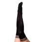 Kixies DANIELLE Black Solid Opaque Thigh Highs - Black - Size A