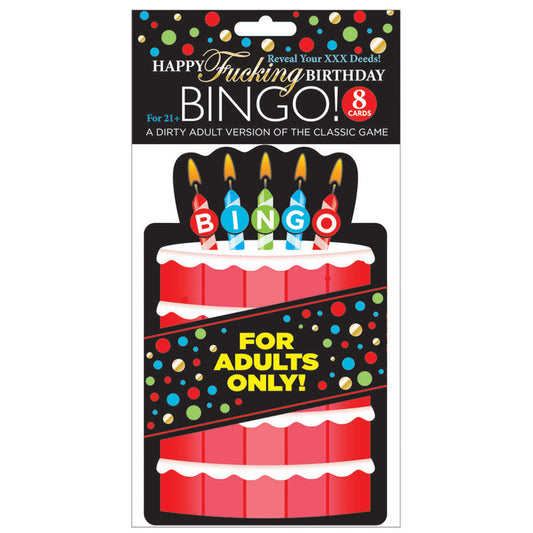 Happy Fucking Birthday Bingo - Party Game