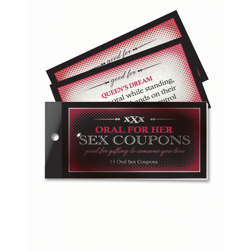 Oral For Her Sex Coupons - Set of 15 Coupons