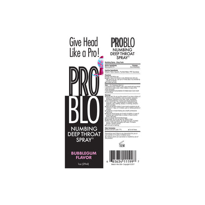 ProBlo Deep Throat Spray - Bubblegum - Bubblegum Flavoured Deep Throat Spray - 30 ml