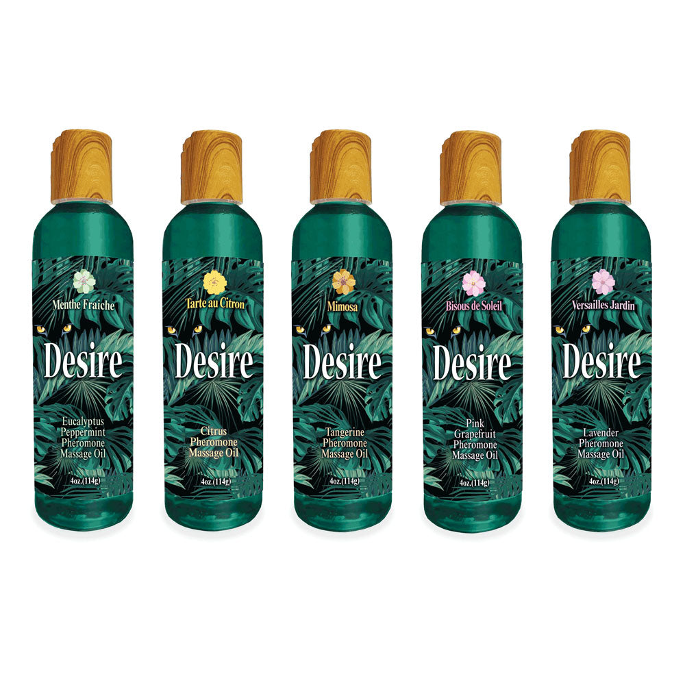 Desire Pheromone Massage Oil - Eucalyptus & Peppermint Scented Pheromone Massage Oil - 118 ml