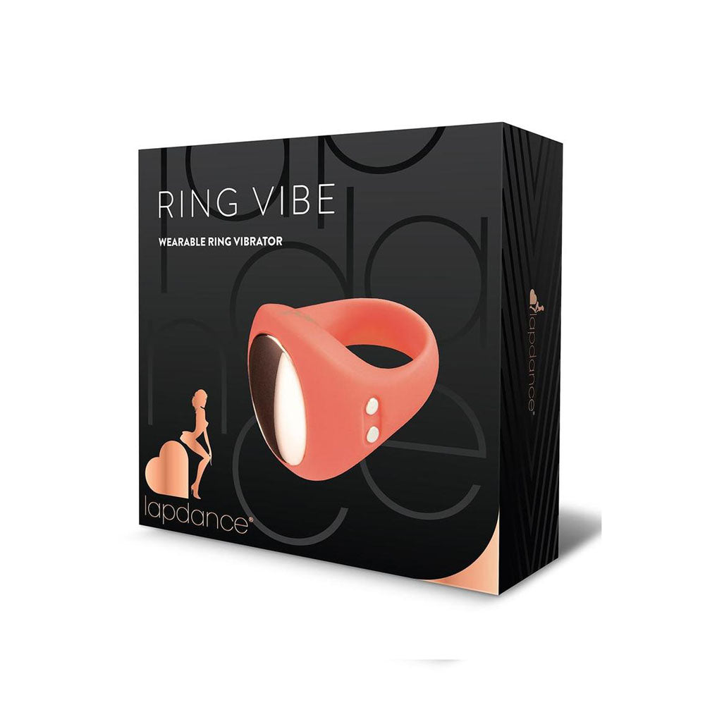 LAPDANCE Ring Vibe Wearable Ring Vibrator - Pink USB Rechargeable Ring Vibrator