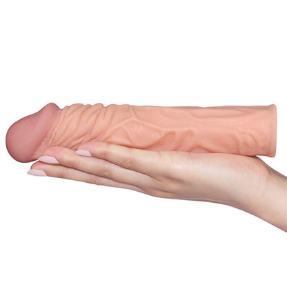 Pleasure X-Tender 2 Sleeve - Flesh 5.1 cm (2) Penis Extension Sleeve